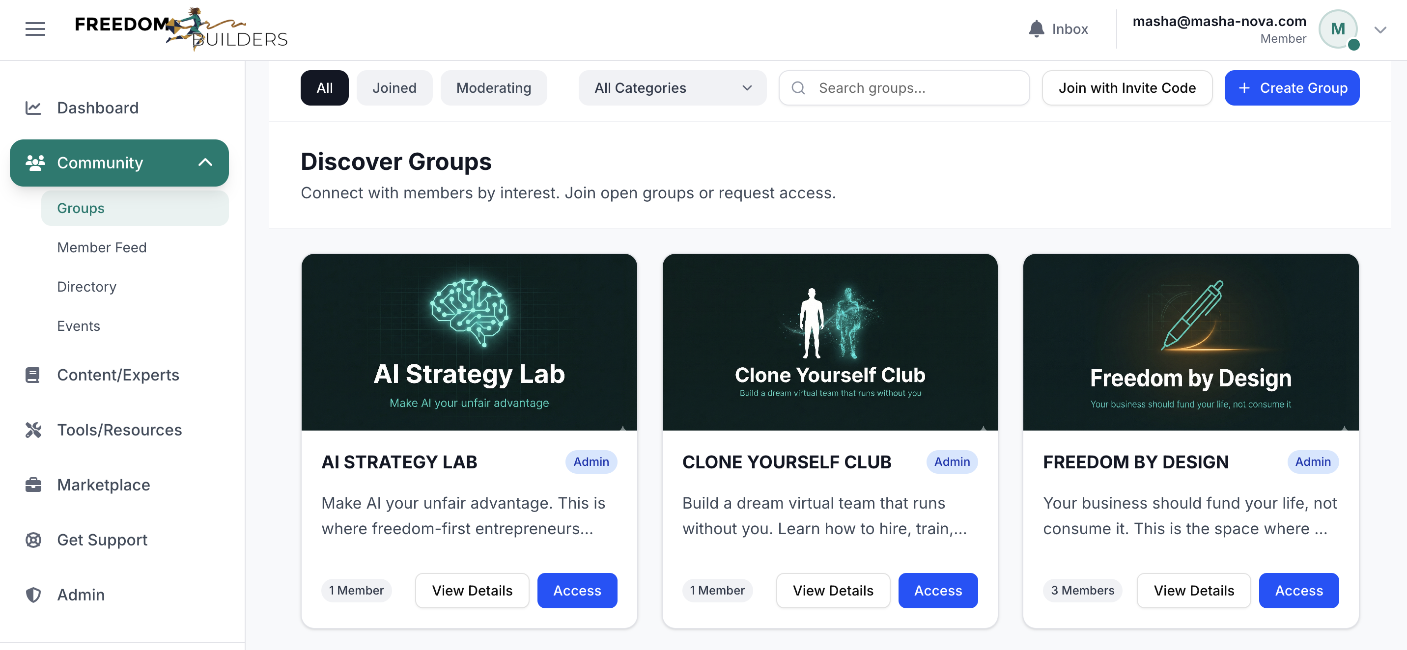Focused Groups. Not a Feed Full of Noise